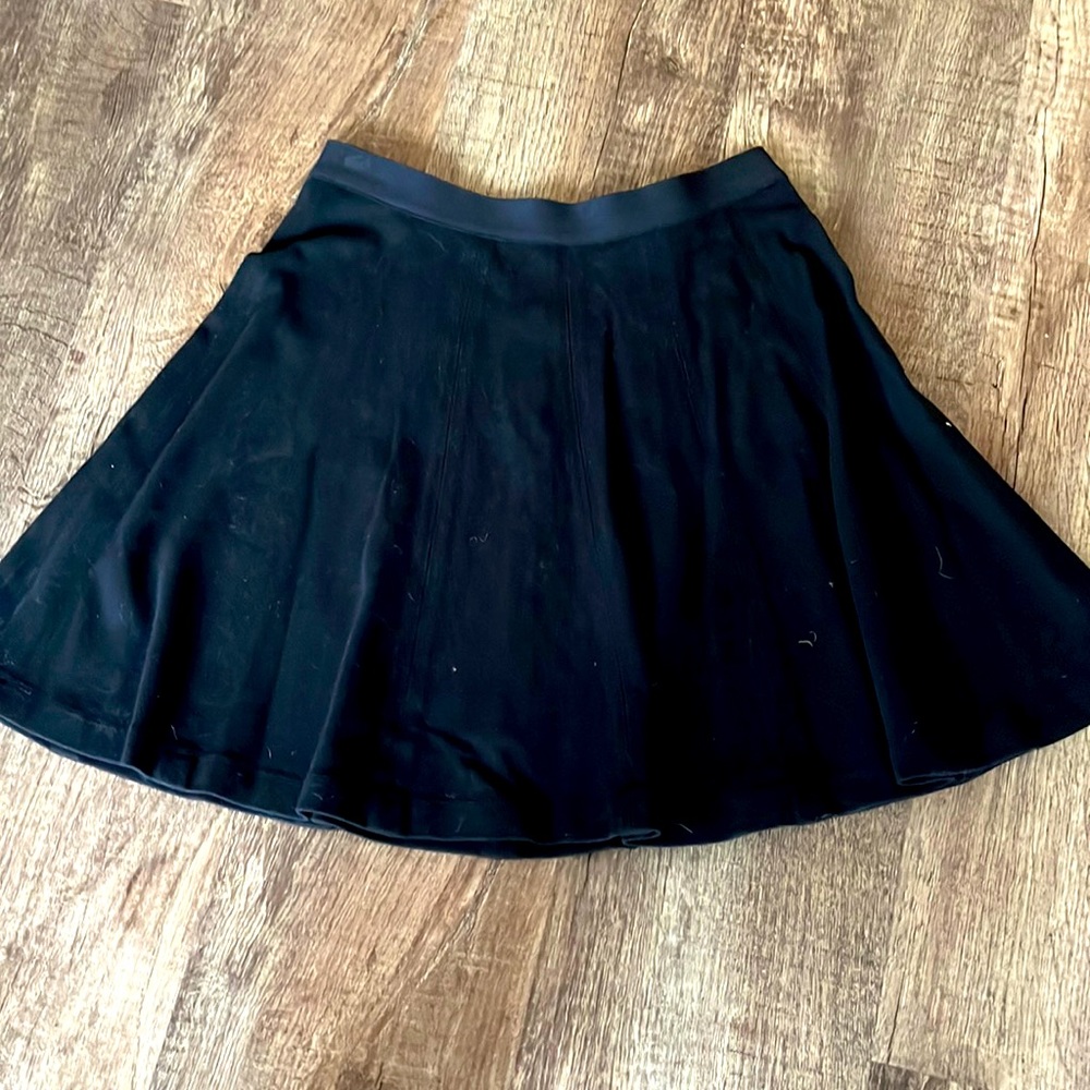 Theory black flare skirt